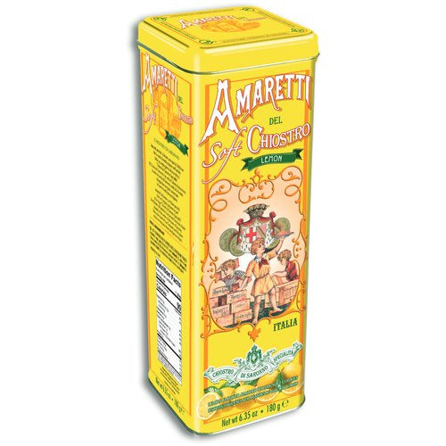 Amaretti Del Chiostro Soft Lemon Amaretti Tower Tin