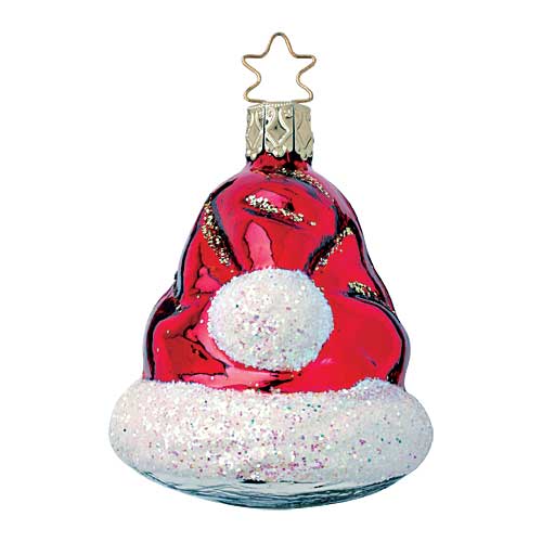 Santa Chapeau Ornament by Inge Glas of Germany