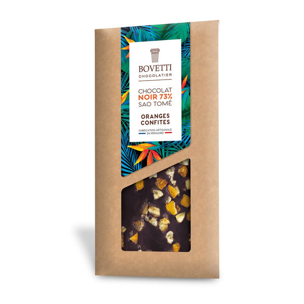Bovetti Dark Chocolate Candied Orange Bar