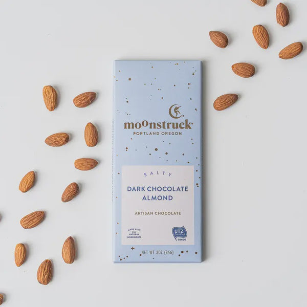 Moonstruck Salty Dark Sea Salt Almond Bar