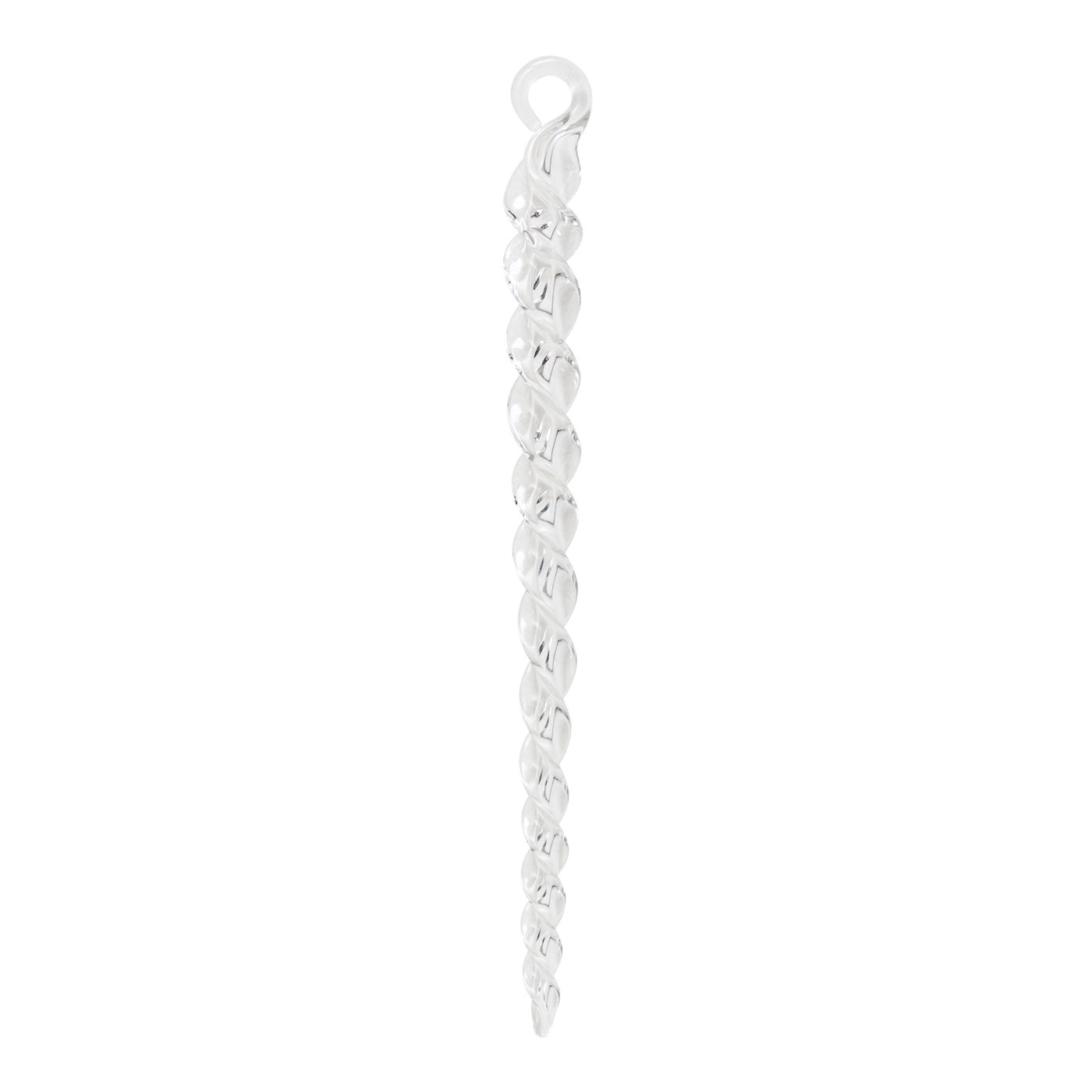 Twisted glass icicle by Glas Bartholmes