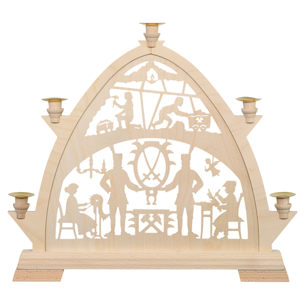 Gothic Arch Candle Holder, Ore Mountains by Taulin