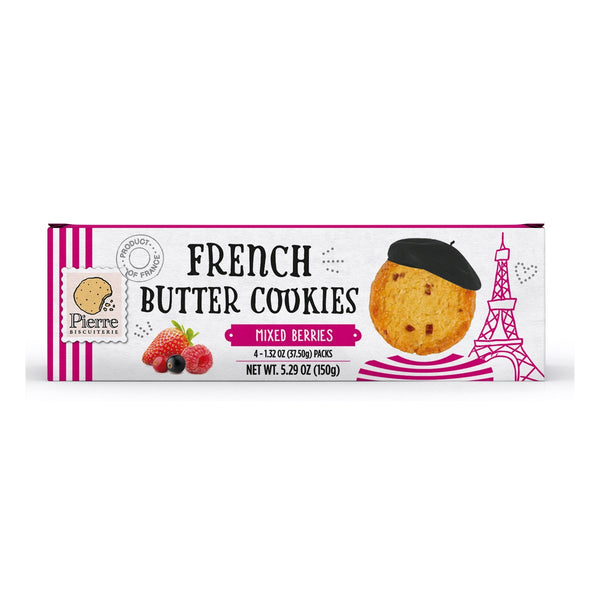 Pierre Biscuiterie Butter Cookies With Mixed Berries