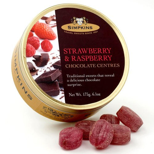 Simpkins Chocolate Strawberry and Raspberry Drops