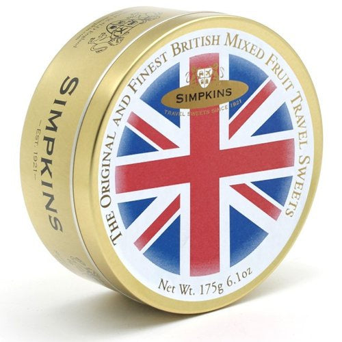 Simpkins Union Jack Flag Tin Mixed Fruit Drops
