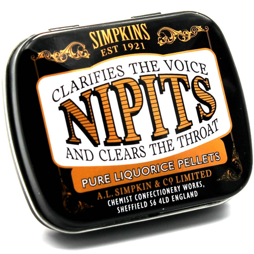 SIPMKINS Nipits Pure Liquorice Pellets Tin