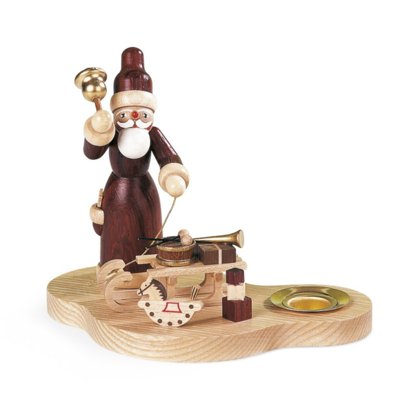 Santa with sled carrying gifts Candle holder by Mueller GmbH