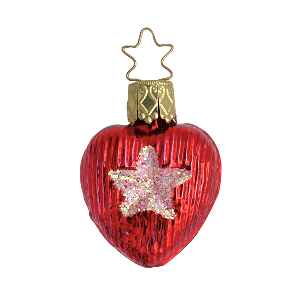 Small Red Heart with Star by Inge Glas of Germany