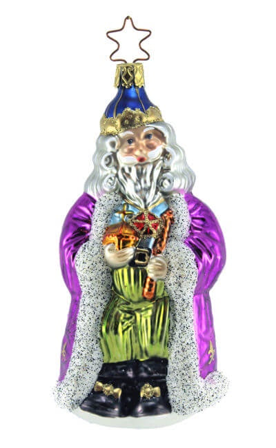 Royal Santa Ornament by Inge Glas of Germany
