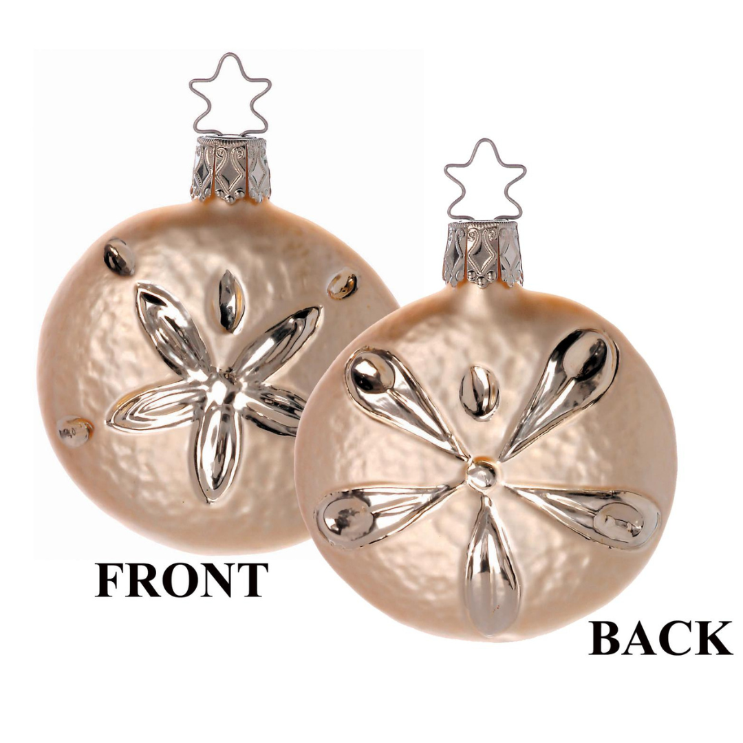 Ocean Sand dollar Ornaments by Inge Glas of Germany