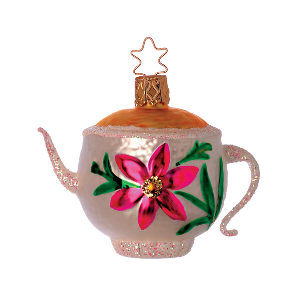Spring Tea Teapot Ornament by Inge Glas of Germany