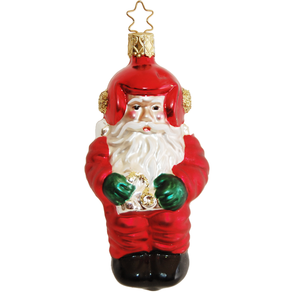 Blast Off Santa Ornament by Inge Glas of Germany