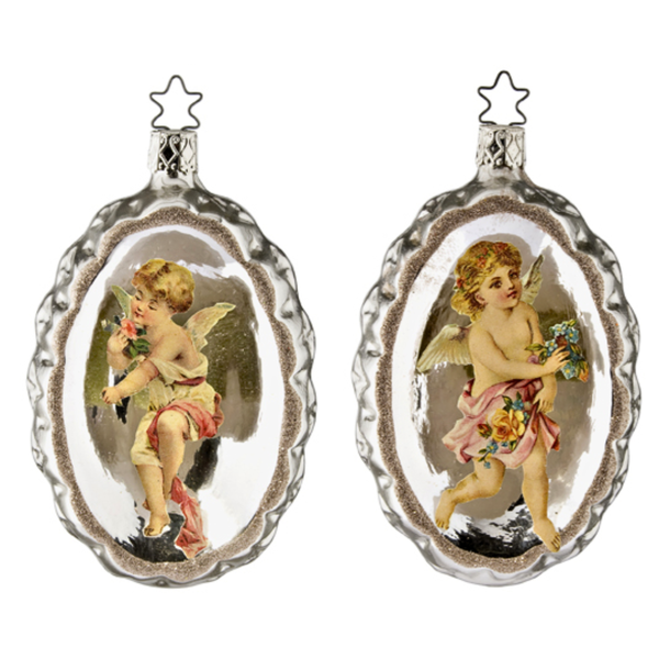 Angelic Flora Reflector Ornament by Inge Glas of Germany