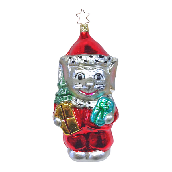 Christmas Mouse Ornament, large by Inge Glas of Germany