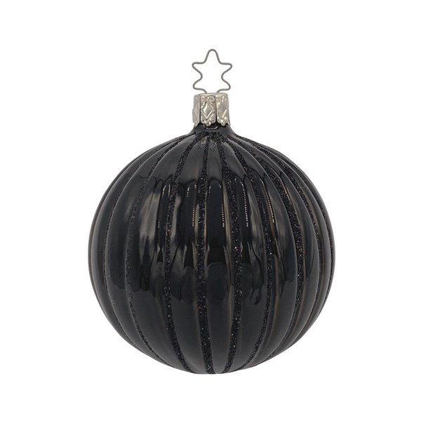 Amorous Ball, black, 8cm by Inge Glas of Germany