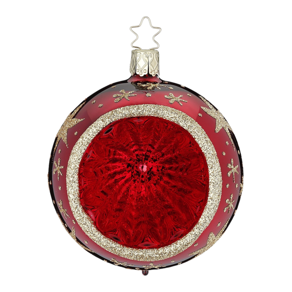 Sparkling Sky, oxblood shiny, 10cm by Inge Glas of Germany