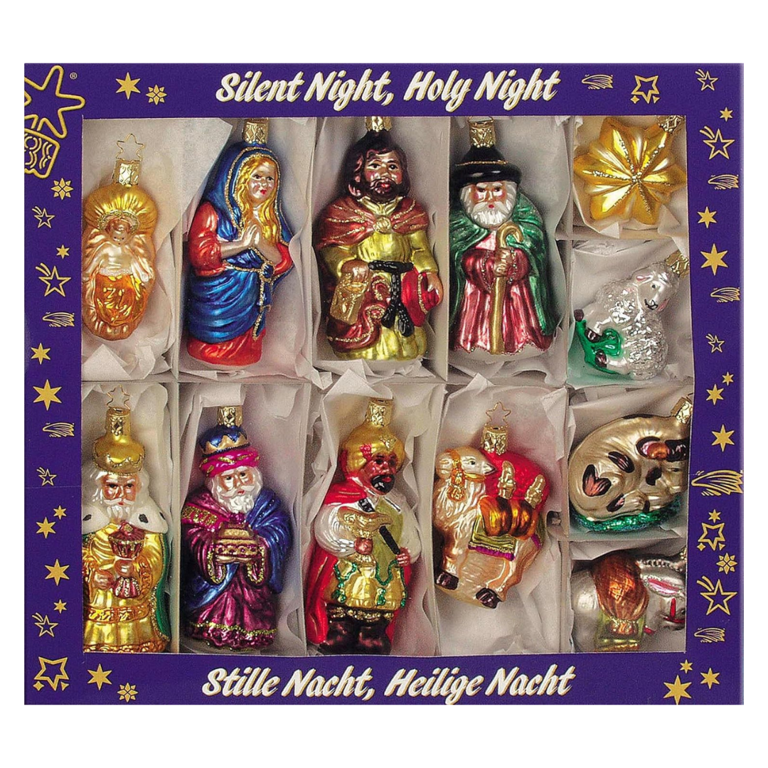 Silent Night, Holy Night Nativity Ornament Collection by Inge Glas of Germany