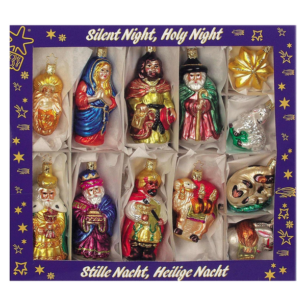 Silent Night, Holy Night Nativity Ornament Collection by Inge Glas of Germany