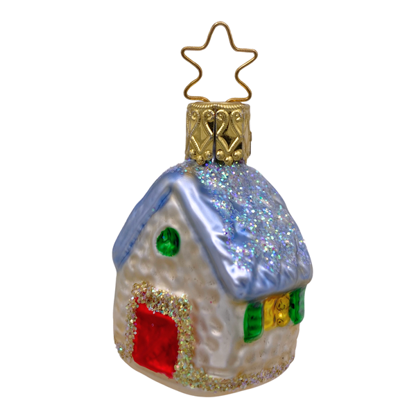 Bridal Collection Replacement Miniature, House, blue roof by Inge Glas of Germany