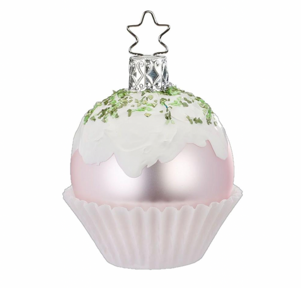 Frosted Topping Confection Ornament by Inge Glas of Germany