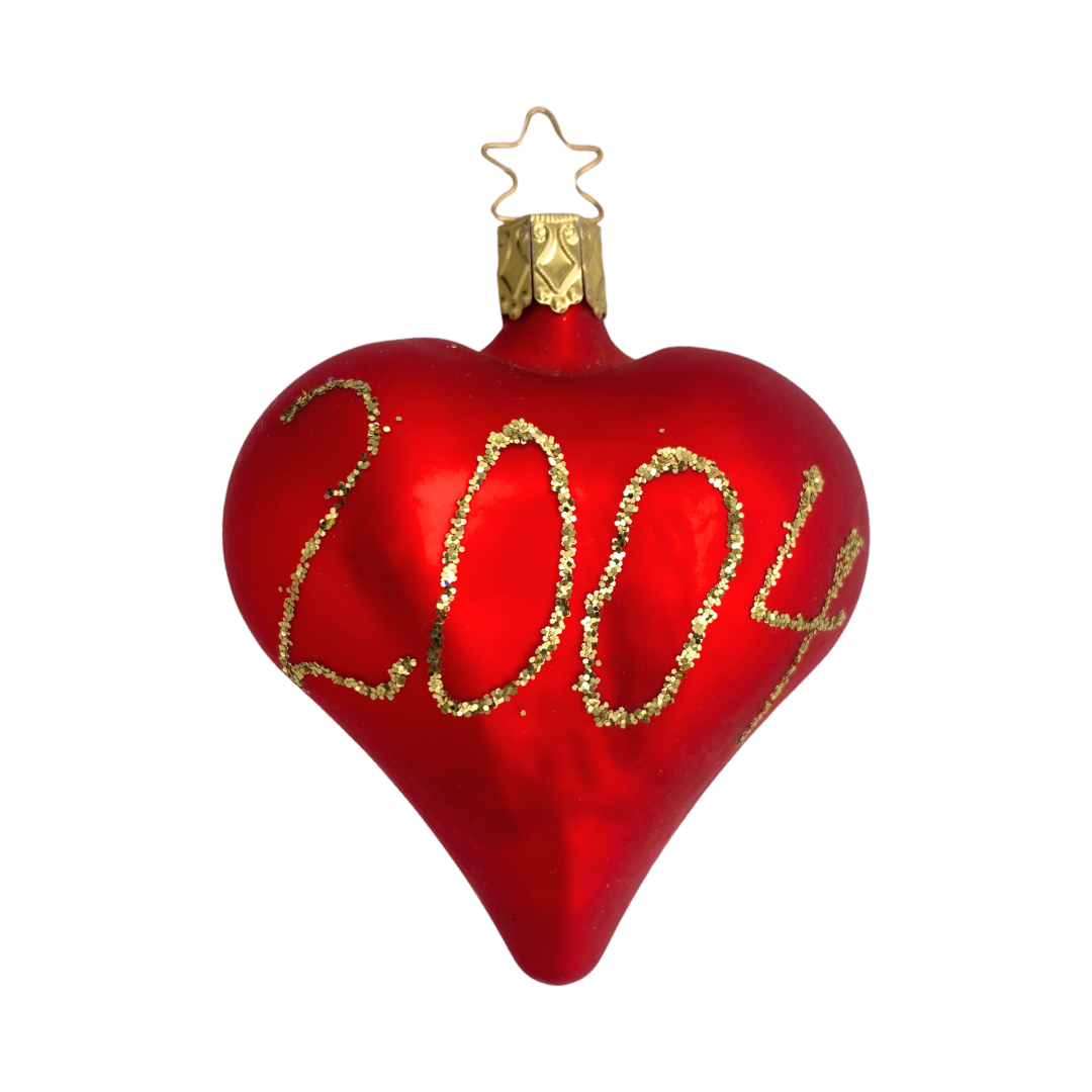 2004 Birthday or Anniversary Heart by Inge Glas of Germany