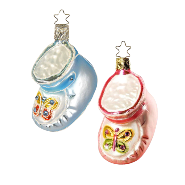 Baby Bootie with Swarovski Crystals by Inge Glas of Germany