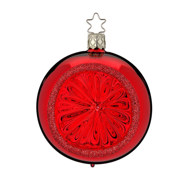 Sparkling Glory Reflector, red shiny, 3.2" by Inge Glas of Germany