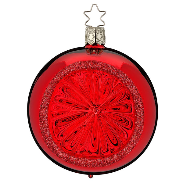 Sparkling Glory Reflector, red shiny, 4" by Inge Glas of Germany
