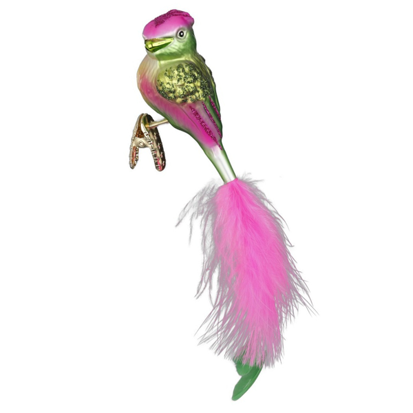 Green Cockatoo Ornament by Inge Glas of Germany