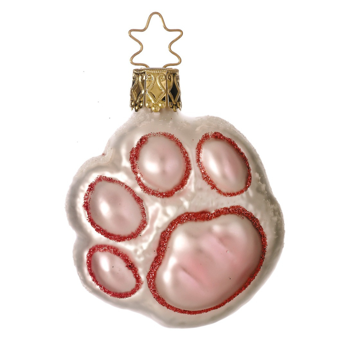 Paw Print Ornament by Inge Glas of Germany