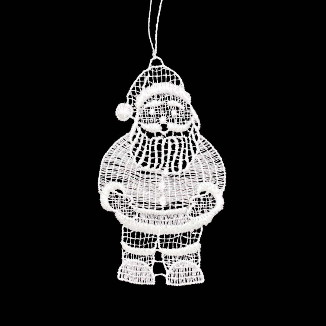 Santa Lace Ornament by StiVoTex Vogel