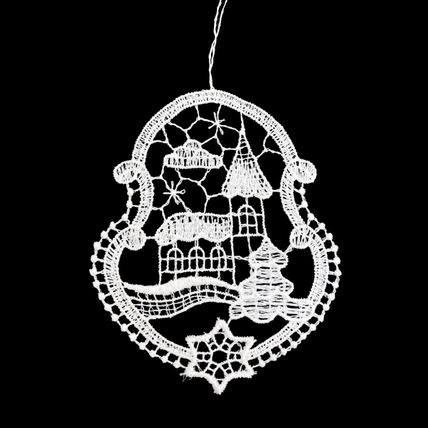 Framed Church Lace Ornament by StiVoTex Vogel