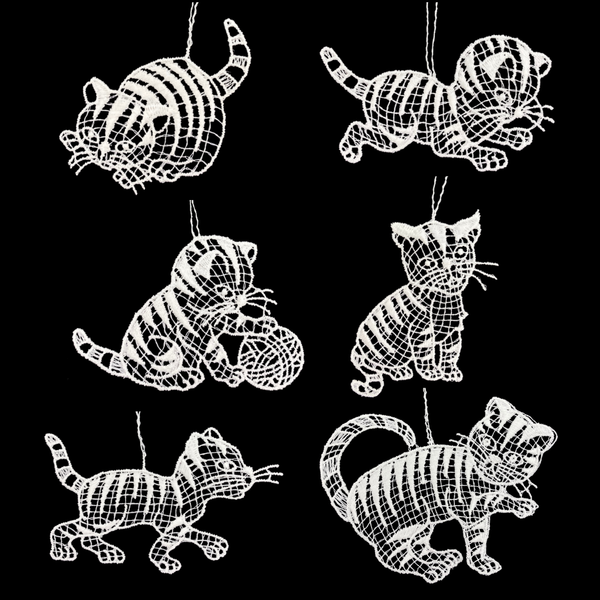 Assorted Cat Ornaments by StiVoTex Vogel