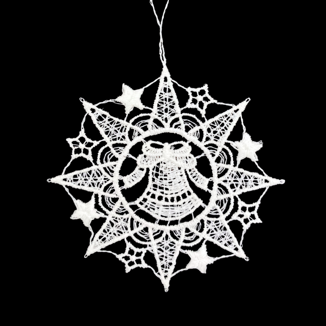 Lace 8 Pointed Star Ornament by StiVoTex Vogel