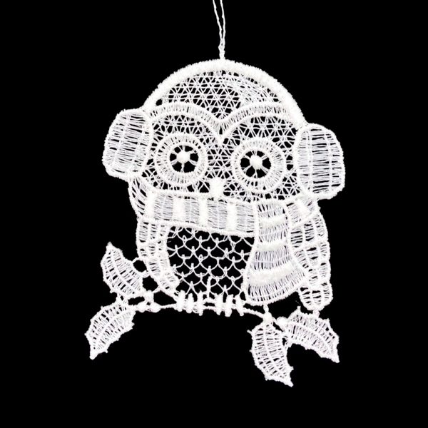 Owl Lace Ornament by StiVoTex Vogel
