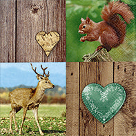 Peaceful Forest Luncheon Size Paper Napkins