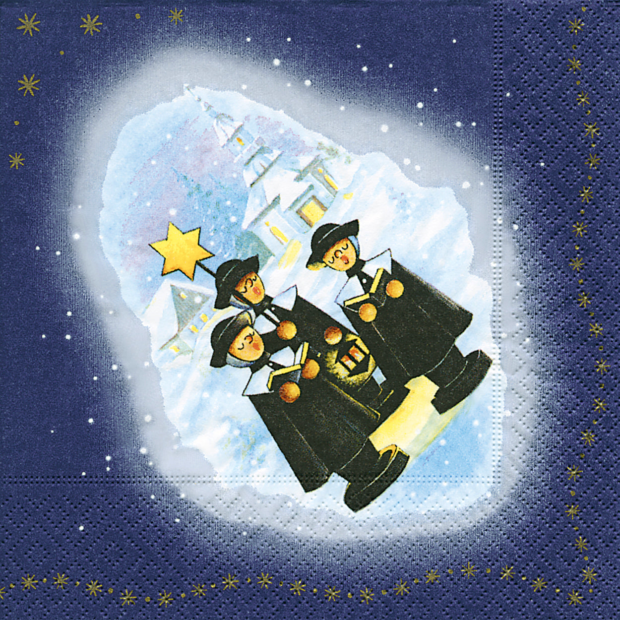 3 Christmas Singers Luncheon Napkins by Paper and Design GmbH