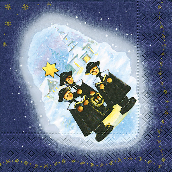 3 Christmas Singers Luncheon Napkins by Paper and Design GmbH