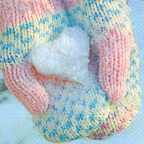 Pastelic Mitten Paper Luncheon Size Paper Napkins