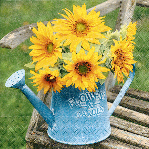 Flowers and Garden Paper Cocktail Size Paper Napkins