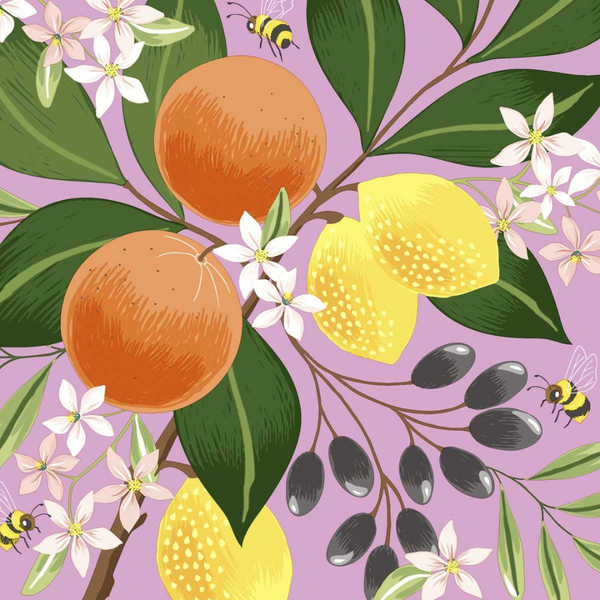 Exotic Fruits Cocktail Size Paper Napkins