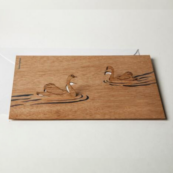 Swans, 3D card by Formes-Berlin
