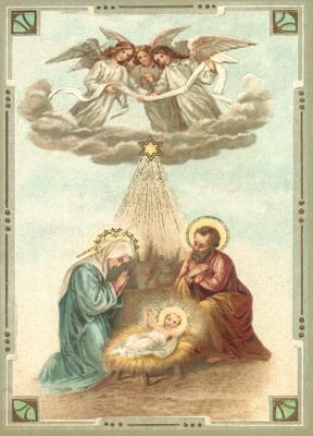 Vintage Style Nativity Postcard by Ernst Freihoff Papierwaren