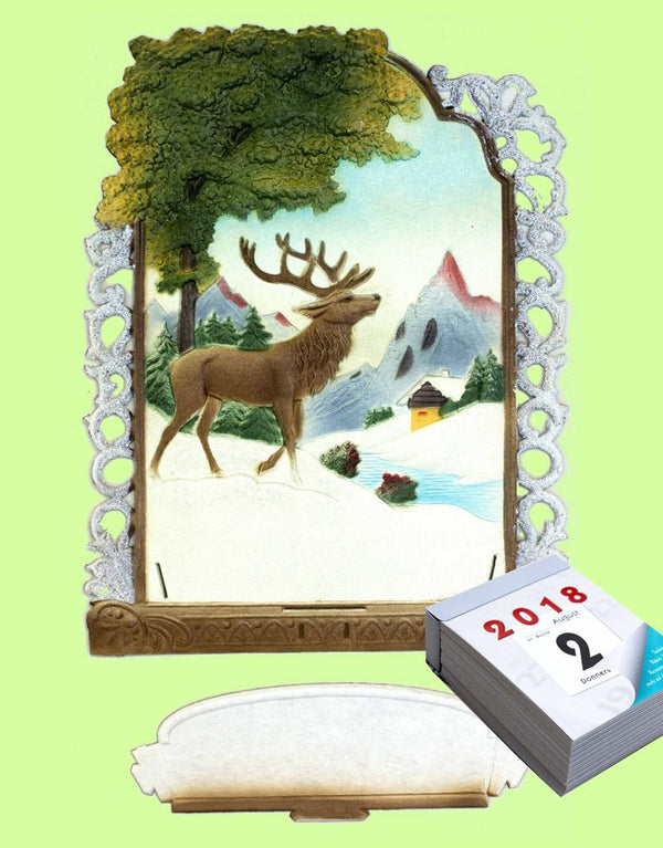 Vintage Style Buck Calendar with Pocket by Ernst Freihoff Papierwaren