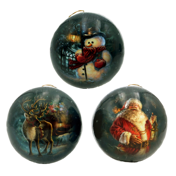 10 cm December Nights Gift Bauble by Nestler GmbH