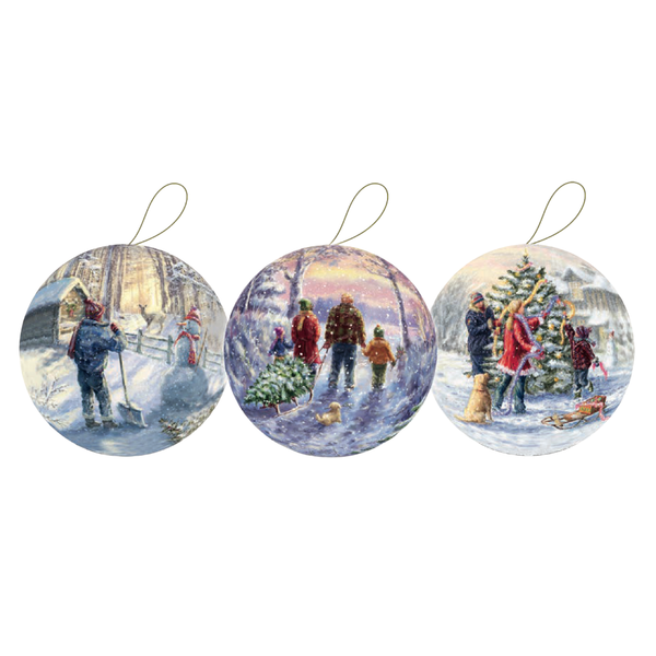 8 cm Family Time Gift Bauble by Nestler GmbH