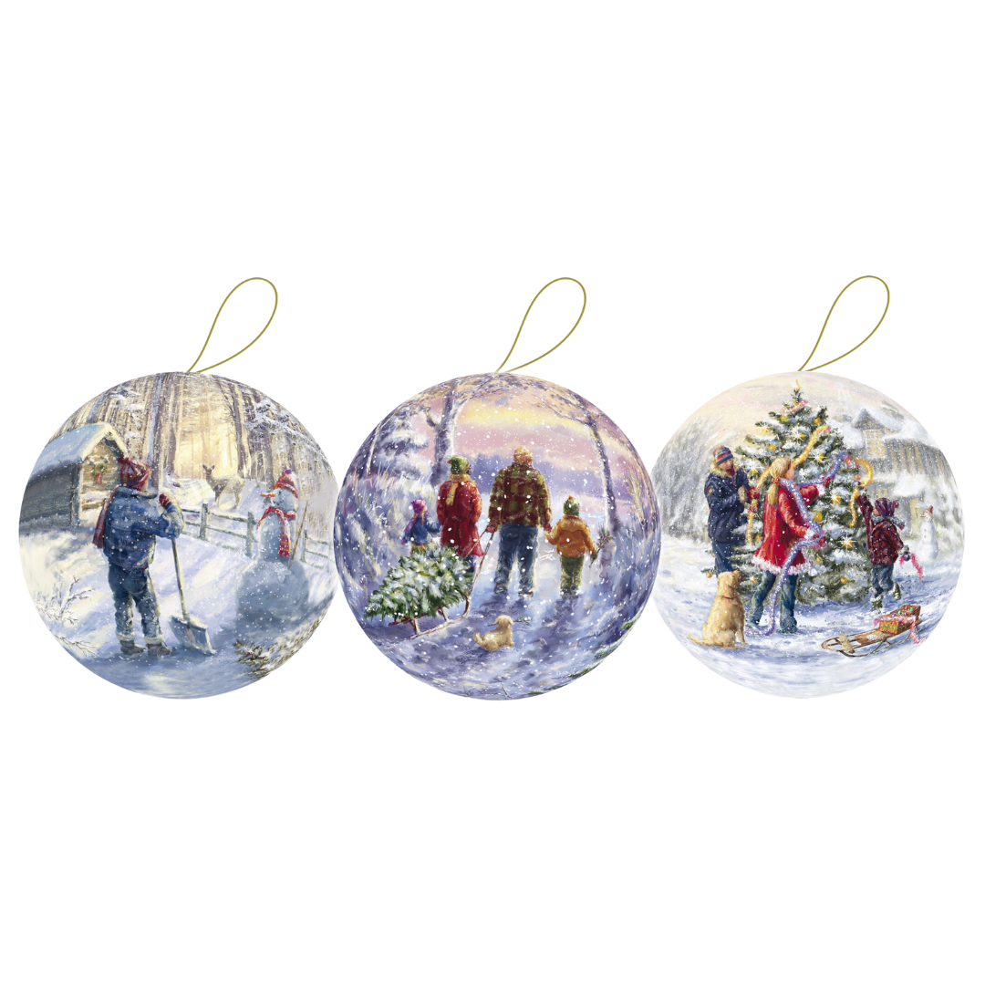 10 cm Family Time Gift Bauble by Nestler GmbH