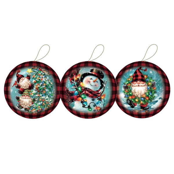10 cm Christmas Gnomes Gift Bauble by Nestler GmbH