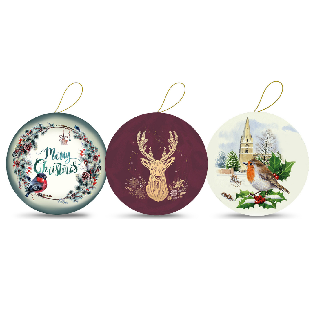 10 cm Christmas Cheer Gift Bauble by Nestler GmbH