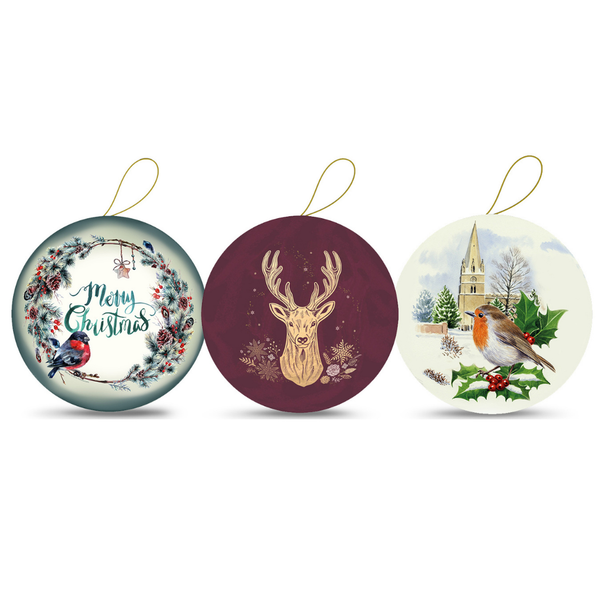 10 cm Christmas Cheer Gift Bauble by Nestler GmbH